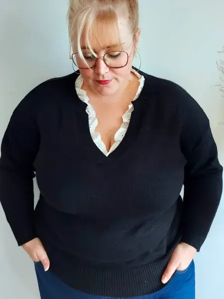 Pull dentelle Louisette - vue secondaire