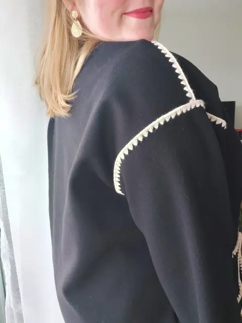 Veste brodée Adèle - vue secondaire